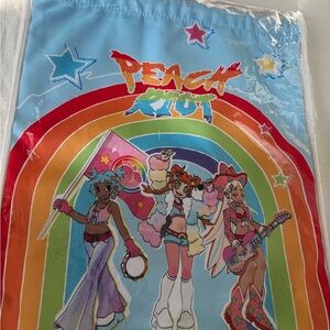Peach Riot Pride Rainbow drawstring cinch bag NEW STILL IN PLASTIC